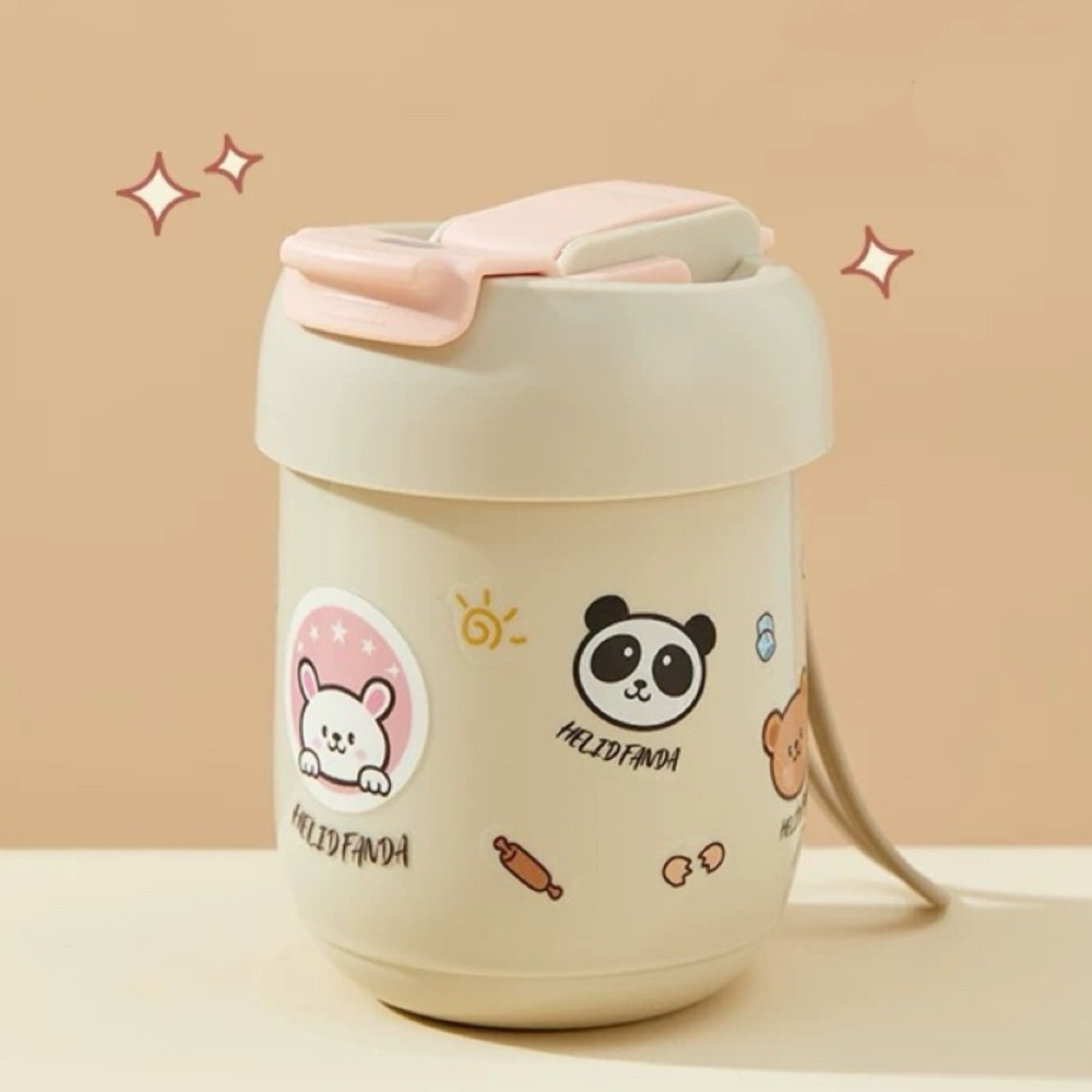 Cute Rabbit Stainless Steel Tumbler Insulation Cup (360 ml/12.17 oz)